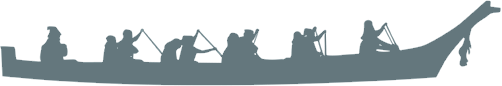 Tulalip Tribes Canoe silhouettes graphic